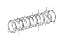 View Transmission Clutch Friction Plate Full-Sized Product Image