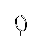 View RING,  SNAP (FOR REVERSE CLUTCH RETURN SPRING) Full-Sized Product Image