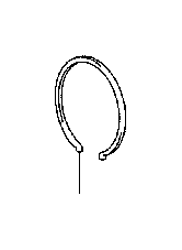 View RING,  SHAFT SNAP (FOR FRONT PLANETARY RING GEAR) Full-Sized Product Image 1 of 5