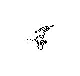 View BRACKET,  ENGINE MOTOR CABLE CLAMP Full-Sized Product Image 1 of 1