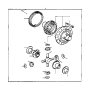 View Differential Side Gear Thrust Washer (Front, Rear) Full-Sized Product Image