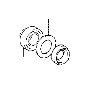 View Automatic Transmission Differential Bearing (Front, Rear) Full-Sized Product Image