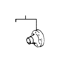 View FLANGE SUB-ASSEMBLY,  FRONT DRIVE PINION COMPANION,  FRONT Full-Sized Product Image 1 of 3