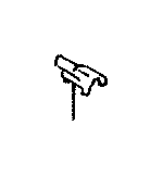 View Disc Brake Pad Retaining Clip (Rear) Full-Sized Product Image 1 of 2