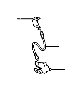 View BRACKET,  FLEXIBLE HOSE(FOR FRONT LEFT) Full-Sized Product Image