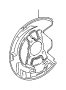 View Brake Dust Shield (Left, Front) Full-Sized Product Image