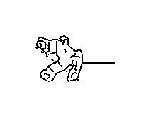 View BRACKET,  FLEXIBLE HOSE(FOR FRONT LEFT) Full-Sized Product Image