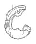 View Brake Dust Shield (Left, Front) Full-Sized Product Image