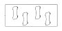 View Disc Brake Pad Shim Kit (Front) Full-Sized Product Image 1 of 2