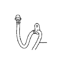 View HOSE,  FLEXIBLE,  NO. 2(FOR FRONT) Full-Sized Product Image