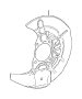 View Brake Dust Shield (Left, Front) Full-Sized Product Image