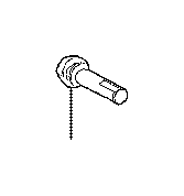 View Disc Brake Caliper Pin (Rear) Full-Sized Product Image
