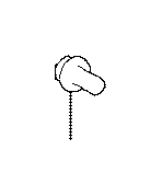 View BOLT,  HEXAGON(FOR REAR CALIPER) Full-Sized Product Image 1 of 6