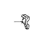 View Suspension Stabilizer Bar Bracket (Left, Rear) Full-Sized Product Image