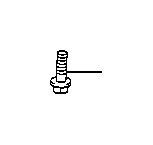 View Suspension Ball Joint Bolt (Left, Right, Front, Lower) Full-Sized Product Image 1 of 9