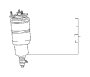 View CYLINDER ASSEMBLY,  PNEUMATIC,  FRONT LEFT WITH SHOCK ABSORBER Full-Sized Product Image