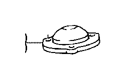 View Suspension Shock Absorber Mount (Left, Rear) Full-Sized Product Image 1 of 1