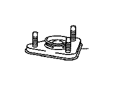View Suspension Shock Absorber Mount (Left, Right, Rear) Full-Sized Product Image