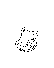 View Shock Mount Bracket (Right, Rear, Upper) Full-Sized Product Image