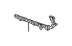 View Bumper Cover Support Rail (Left, Rear) Full-Sized Product Image 1 of 2