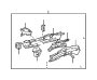 View BRACKET SUB-ASSEMBLY,  BODY MOUNTING,  NO. 1 LEFT Full-Sized Product Image