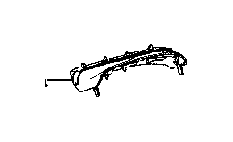 View Instrument Cluster Bezel Insulator Full-Sized Product Image 1 of 1