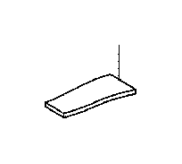 View CUSHION,  INSTRUMENT PANEL,  NO. 2 Full-Sized Product Image 1 of 3