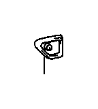 View BRACKET,  FRONT SEAT MOUNTING,  INSIDE RIGHT Full-Sized Product Image 1 of 1