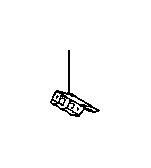 View BRACKET,  REAR SEAT HINGE,  CENTER NO. 2 Full-Sized Product Image