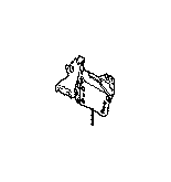 View Rear Body Panel Bracket (Left, Lower) Full-Sized Product Image