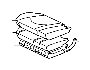View Seat Cushion Foam (Right, Rear) Full-Sized Product Image 1 of 1