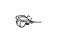 View Folding Seat Latch Release Handle (Left, Right, Rear) Full-Sized Product Image