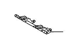 View BRACKET SUB-ASSEMBLY,  CHILD RESTRAINT SEAT ANCHOR,  LEFT Full-Sized Product Image