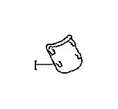 View CAP,  SEAT BELT ANCHOR COVER,  RIGHT Full-Sized Product Image