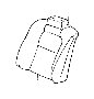 View COVER,  FRONT SEAT BACK,  LEFT(FOR SEPARATE TYPE) Full-Sized Product Image