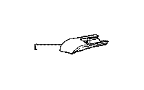 View Seat Track Cover (Right, Front) Full-Sized Product Image 1 of 3