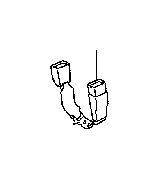 View BELT ASSEMBLY,  REAR SEAT INNER WITH CENTER,  RIGHT Full-Sized Product Image 1 of 1