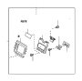 View DOOR,  REAR SEAT CENTER ARMREST Full-Sized Product Image