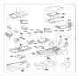 View LOCK SUB-ASSEMBLY,  CENTER ARMREST Full-Sized Product Image 1 of 1