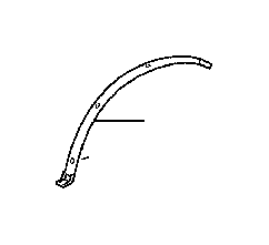 View MOULDING,  REAR DOOR BELT,  LEFT Full-Sized Product Image 1 of 8