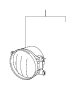 View Fog Lamp Service Part for Front Right. Fog Lights.  Full-Sized Product Image