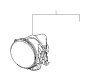 View Fog Lamp Service Part for Front Right. Fog Lights.  Full-Sized Product Image