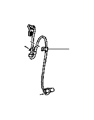 View ABS Wheel Speed Sensor (Left, Rear) Full-Sized Product Image