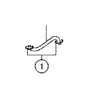 View Headlight Washer Hose (Rear) Full-Sized Product Image 1 of 3