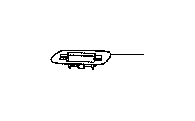 View Headlight Washer Cover Full-Sized Product Image