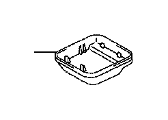 View Interior Rear View Mirror Mounting Base (Rear) Full-Sized Product Image