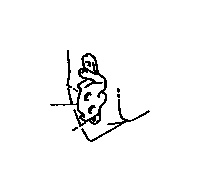 View HINGE ASSEMBLY,  REAR DOOR,  LOWER RIGHT Full-Sized Product Image