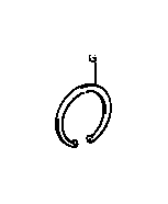 View RING,  HOLE SNAP (FOR DIFF. DRIVE PINION BEARING CAGE) Full-Sized Product Image