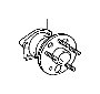 View Wheel Bearing and Hub (Left, Right, Rear) Full-Sized Product Image 1 of 3
