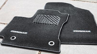 Toyota Truck Carpet Floor Mats - Black With Blue Thread - PT2060214228 ...